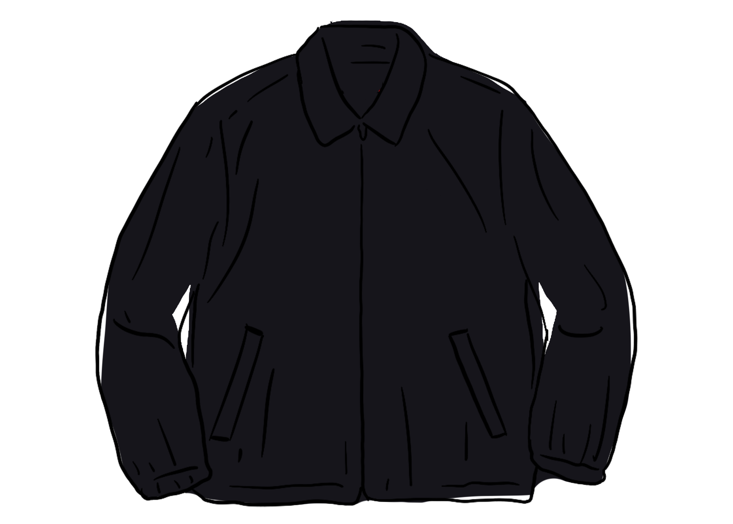streetwear Supreme Suede Harrington Jacket Black