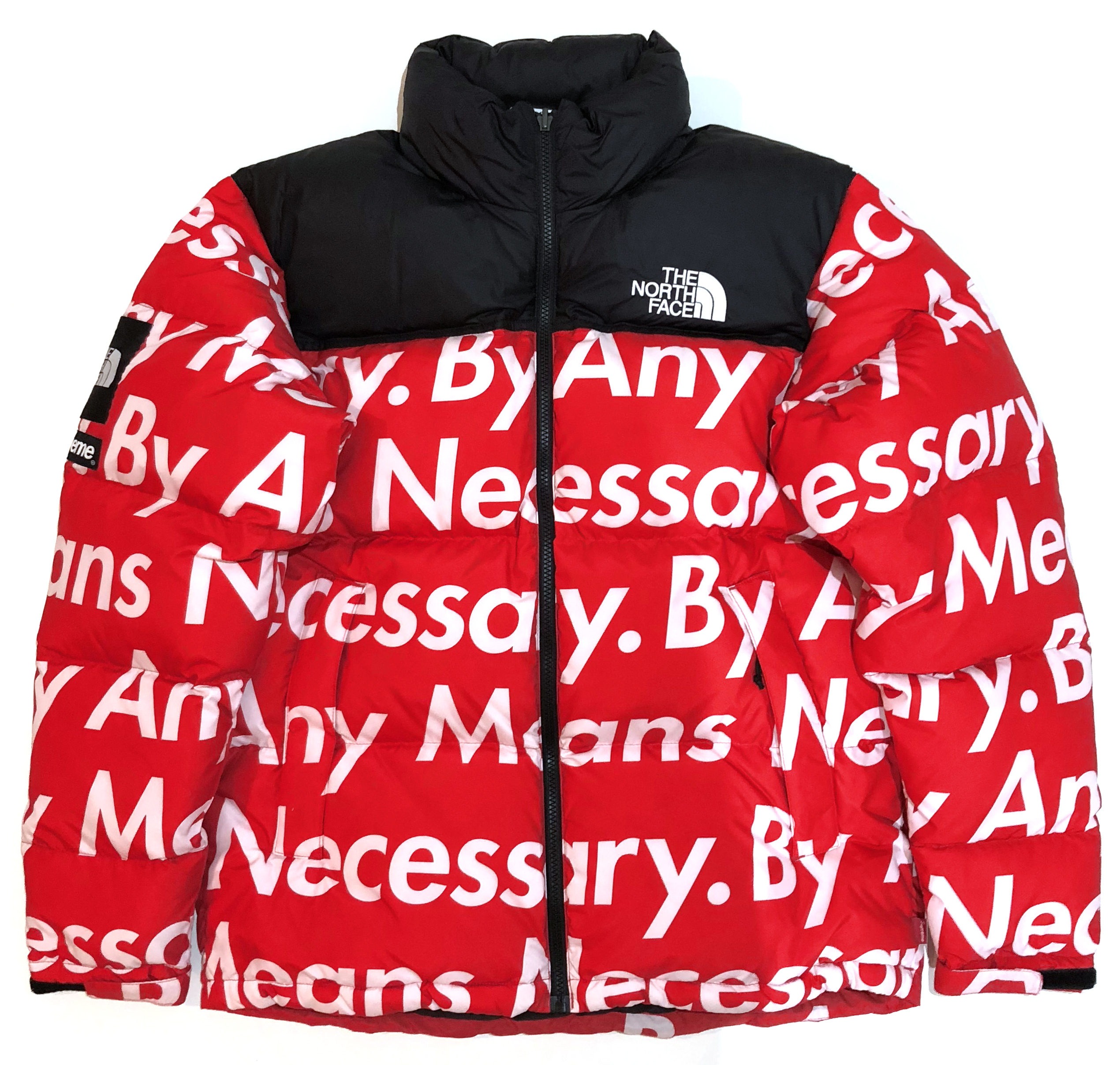 streetwear Supreme The North Face By Any Means Nuptse Jacket Red