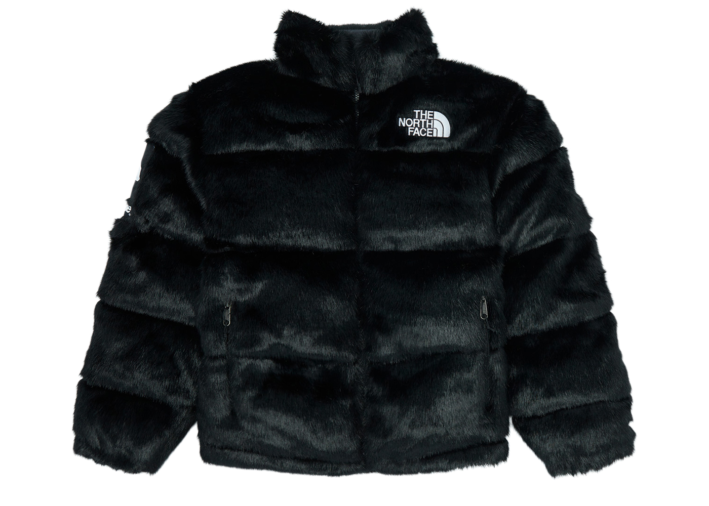 streetwear Supreme The North Face Faux Fur Nuptse Jacket Black