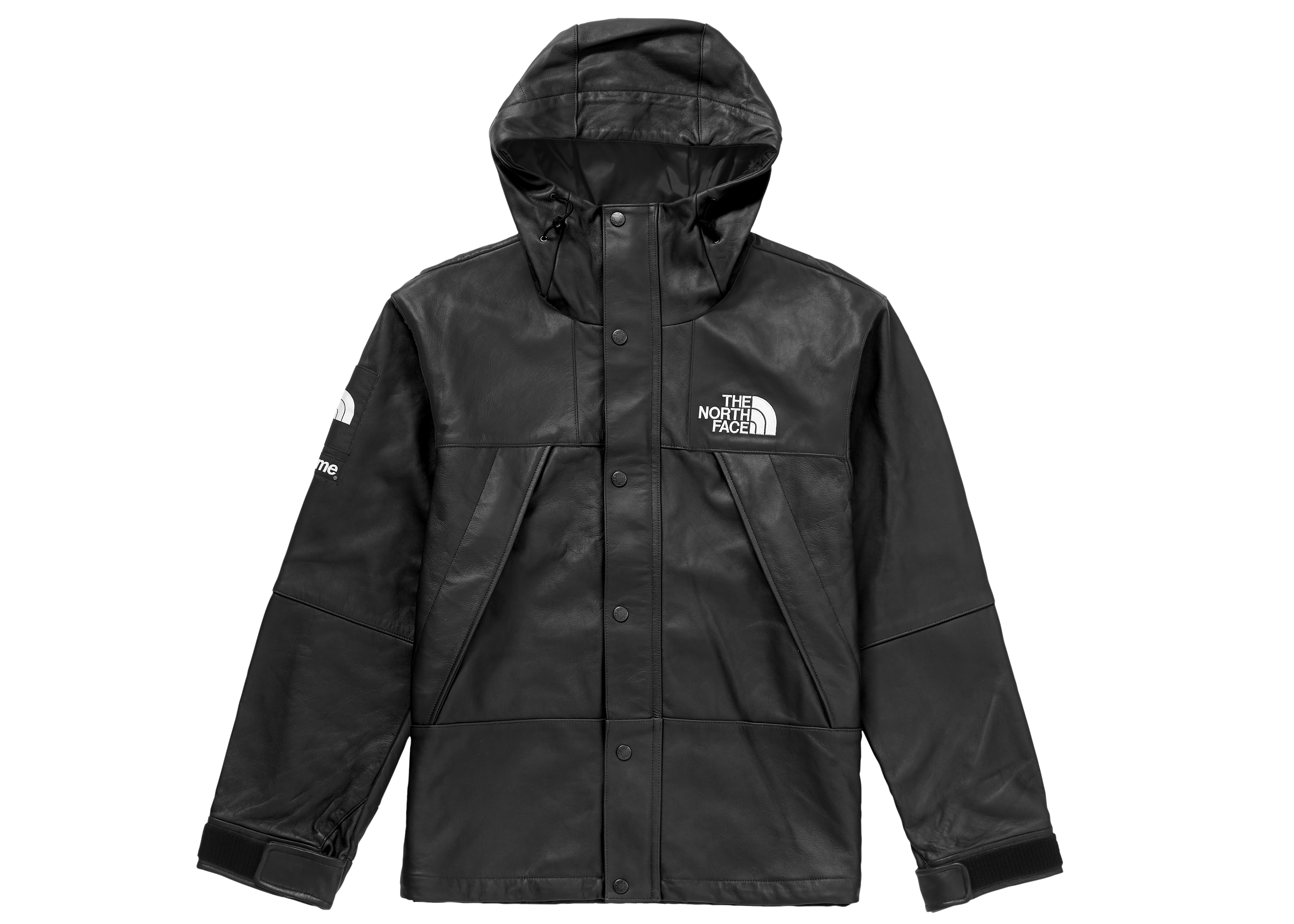 streetwear Supreme The North Face Leather Mountain Parka Black