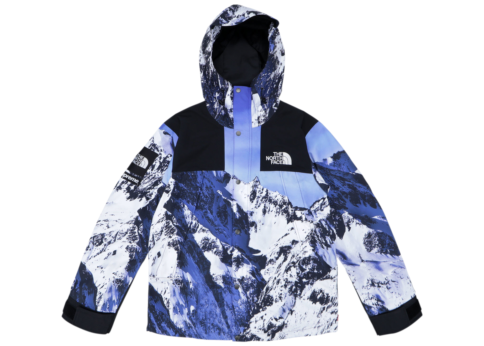 streetwear Supreme The North Face Mountain Parka Blue/White
