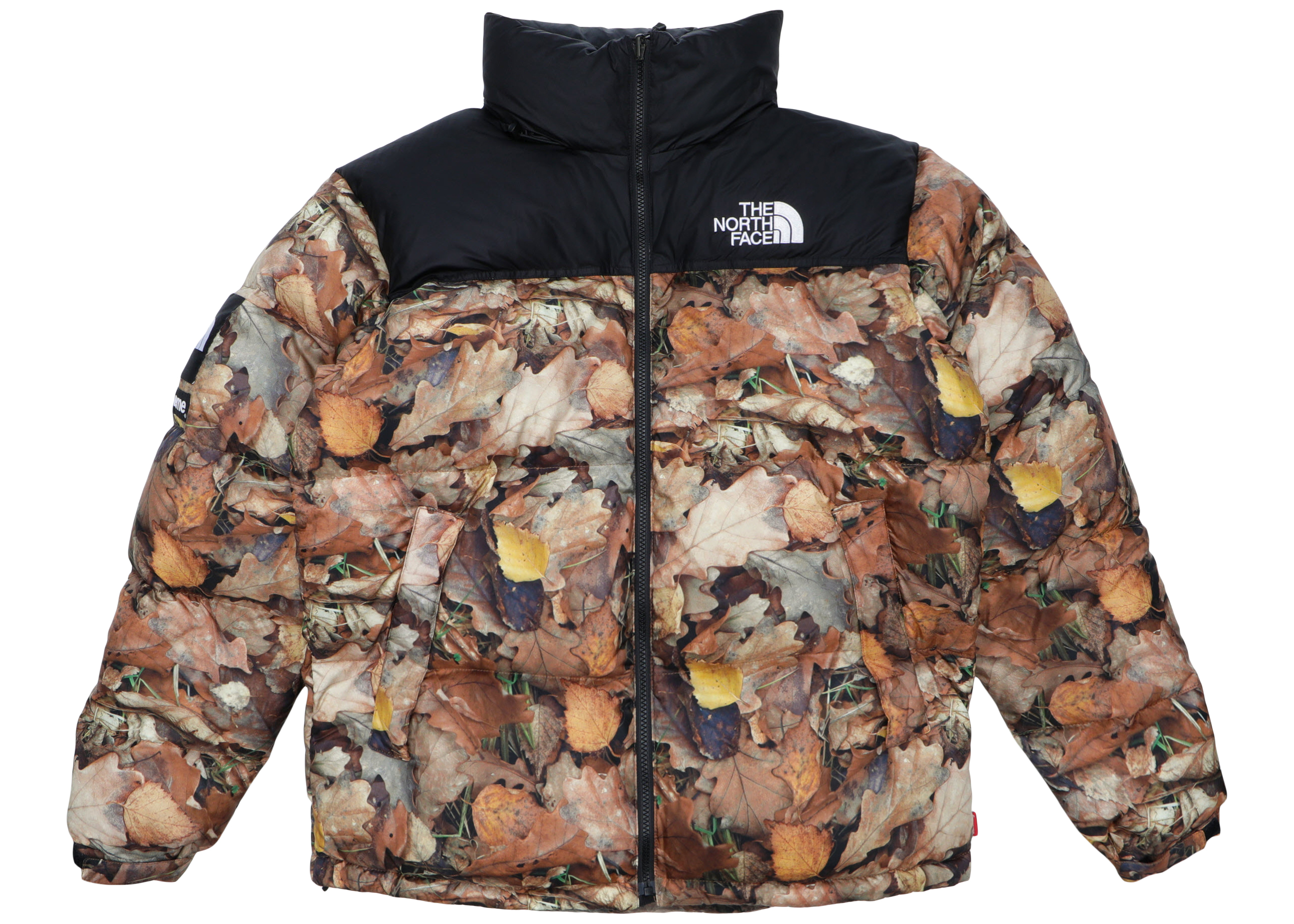 streetwear Supreme The North Face Nuptse Leaves