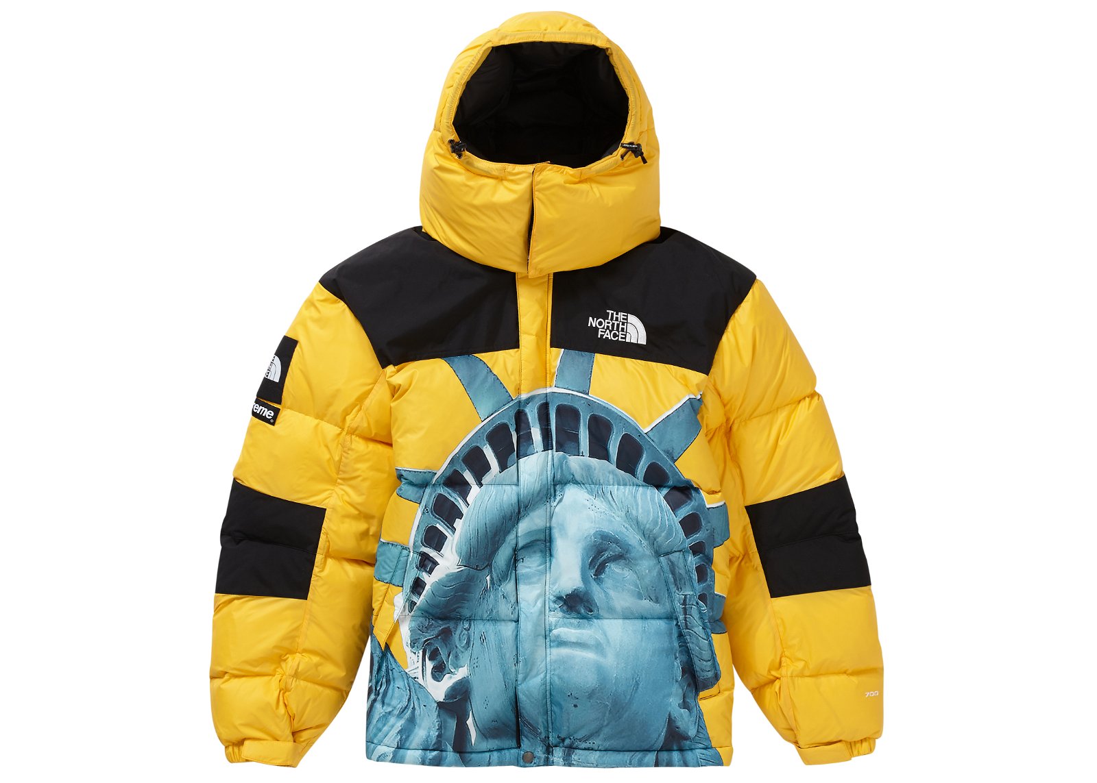 streetwear Supreme The North Face Statue of Liberty Baltoro Jacket Yellow