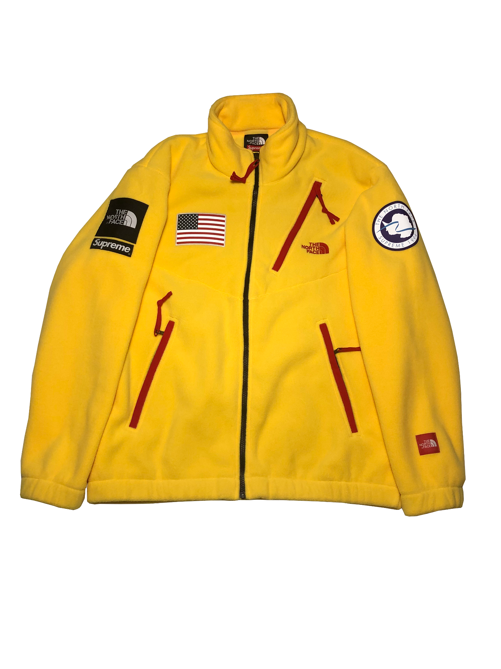 streetwear Supreme The North Face Trans Antarctica Expedition Fleece Jacket Yellow