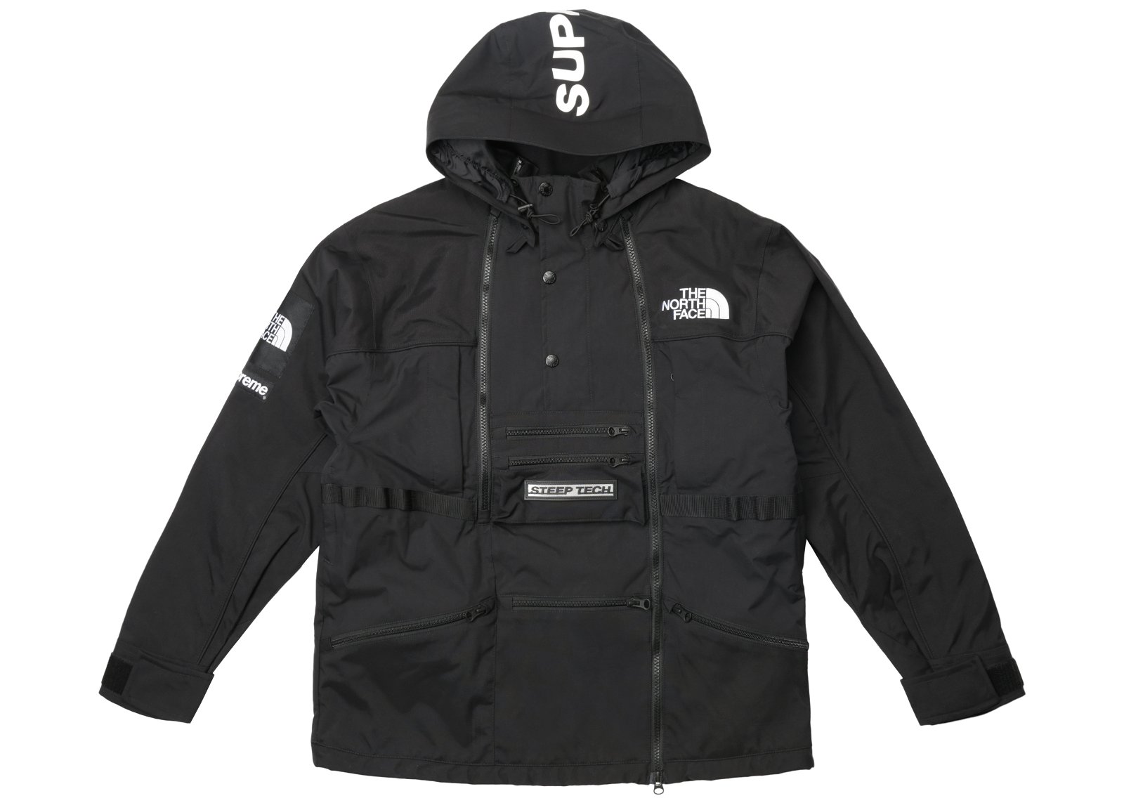 streetwear Supreme The North Face Steep Tech Hooded Jacket Black