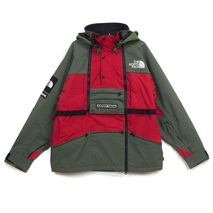 streetwear Supreme The North Face Steep Tech Hooded Jacket Olive