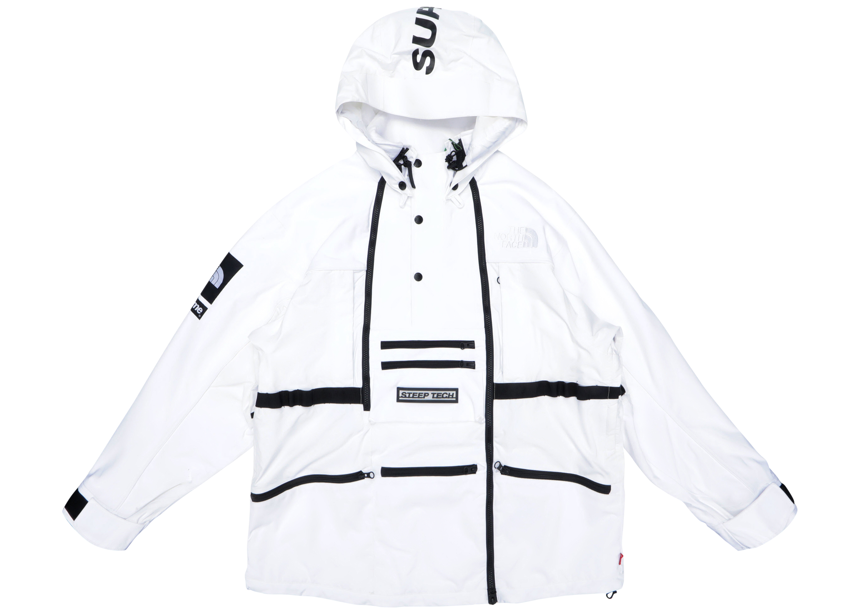streetwear Supreme The North Face Steep Tech Hooded Jacket White