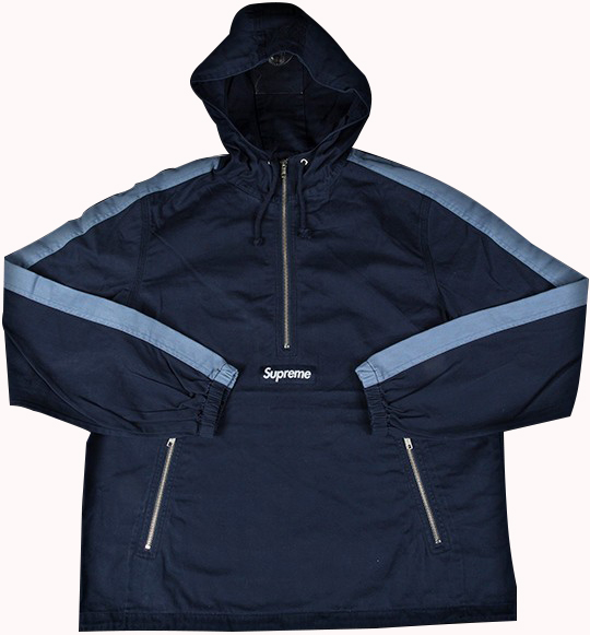 streetwear Supreme Twill Anorak Pullover Navy