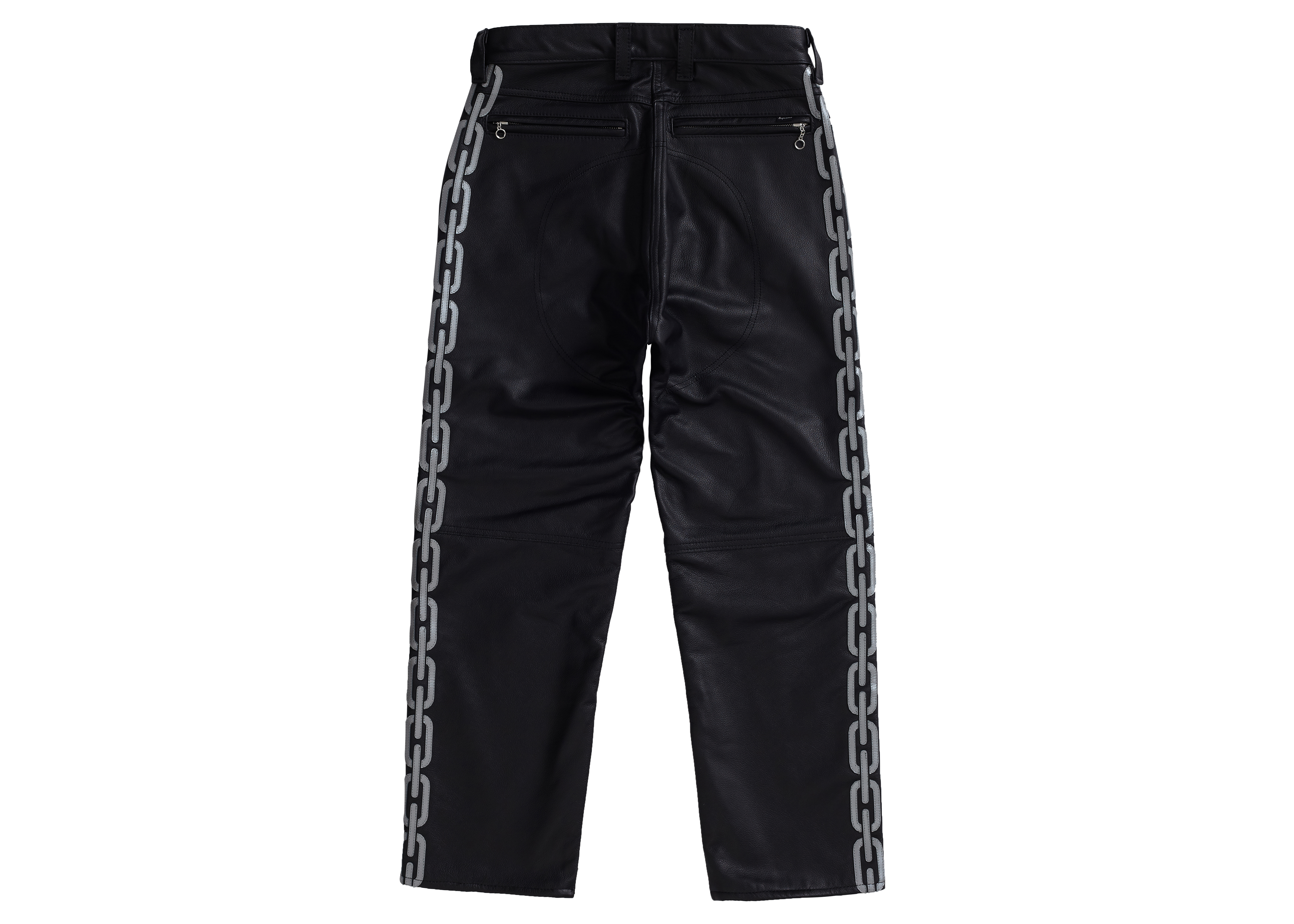 streetwear Supreme Vanson Leathers Ghost Rider Pant Black