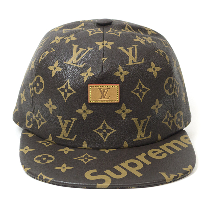 streetwear Supreme x Louis Vuitton 5-Panel Hat Brown
