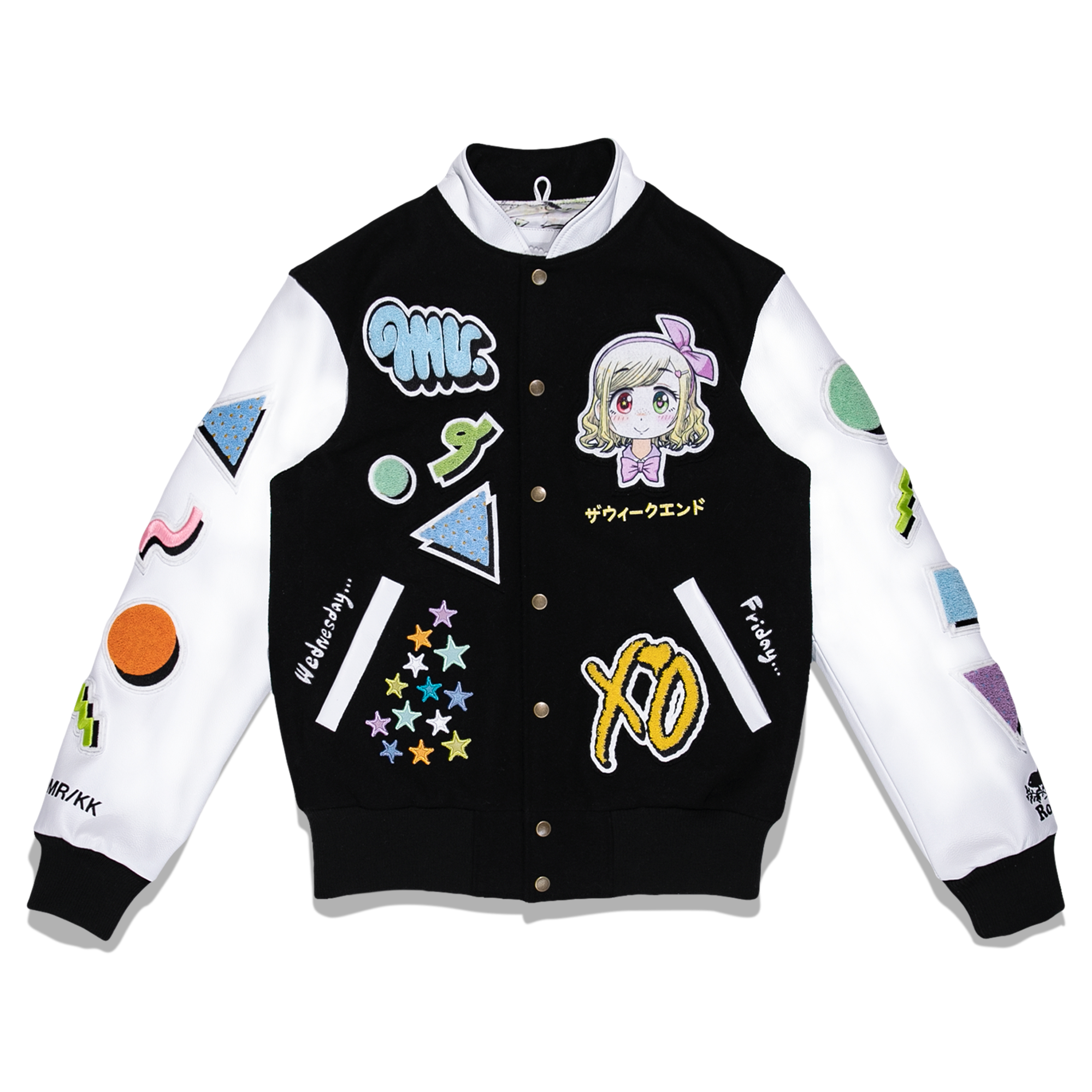 streetwear The Weeknd x Mr. Premium Roots Award Jacket Black/White