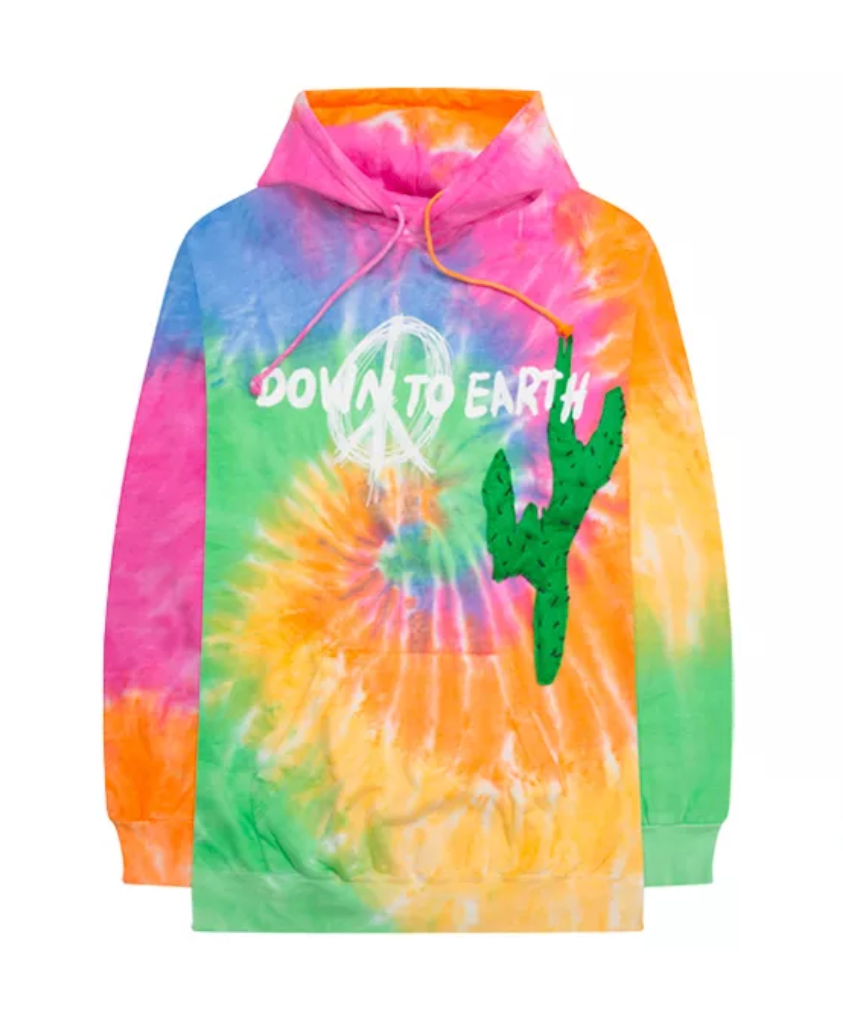 streetwear Travis Scott Astroworld x DSM Down To Earth Hoodie Tie Dye
