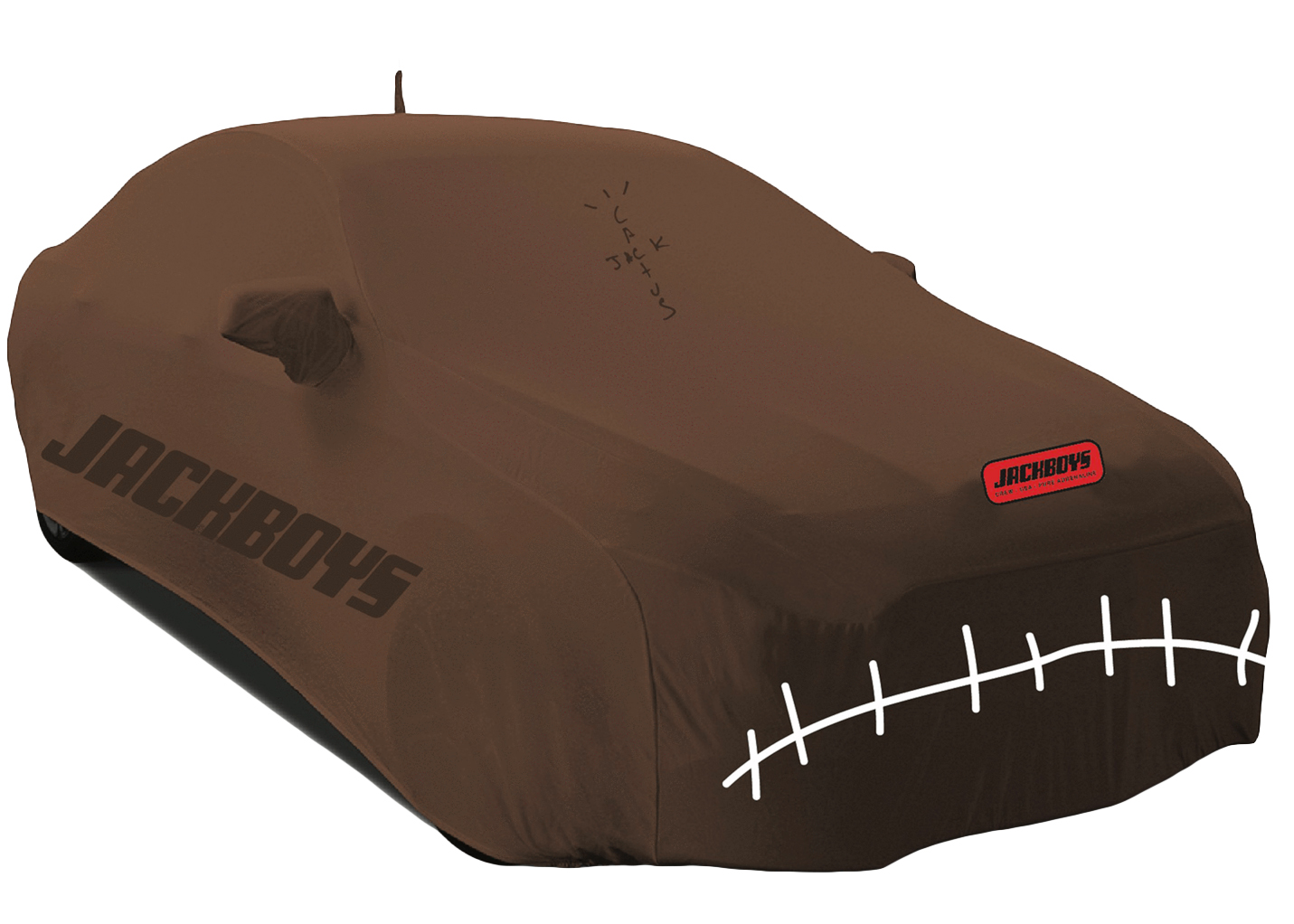 streetwear Travis Scott JACKBOYS Car Cover Brown
