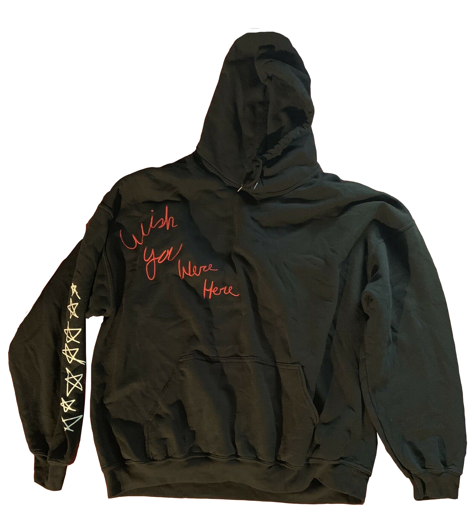 streetwear Travis Scott Wish You Were Here Hoodie Black