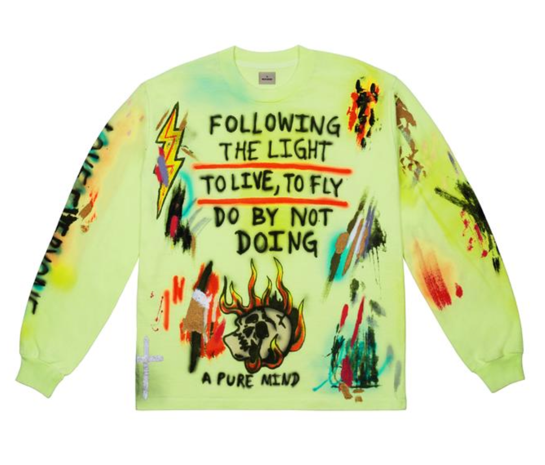 streetwear Yeezy Wes Lang Wyoming L/S Tee Frozen Yellow